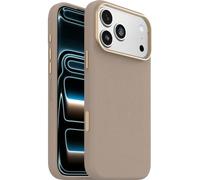 OtterBox Symmetry Series Cactus Leather MagSafe cover per iPhone 17 Pro Max, custodia protettiva sottile antiurto, a prova di caduta, testata 3x vs norme MIL-STD 810G, Grigio
