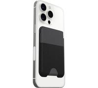 OtterBox Symmetry Cactus Leather MagSafe Wallet, Portafoglio morbido al tatto con 2-3 slot per Carte di Credito, forte allineamento e fissaggio magnetico MagSafe, compatbile con Iphone, Nero
