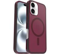OtterBox Symmetry Seires Clear MagSafe Cover per iPhone 16, resistente a shock e cadute fino; sottile, testata 3x norme MIL-STD 810G, Rosso