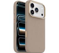 OtterBox Symmetry Series Cactus Leather MagSafe cover per iPhone 17 Pro, custodia protettiva sottile antiurto, a prova di caduta, testata 3x vs norme MIL-STD 810G, Grigio