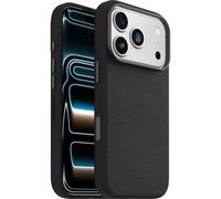OtterBox Symmetry Series Cactus Leather MagSafe cover per iPhone 17 Pro, custodia protettiva sottile antiurto, a prova di caduta, testata 3x vs norme MIL-STD 810G, Nero