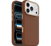 OtterBox Symmetry Series Cactus Leather MagSafe cover per iPhone 17 Pro, custodia protettiva sottile antiurto, a prova di caduta, testata 3x vs norme MIL-STD 810G, Marrone