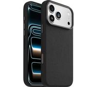 OtterBox Symmetry Series Cactus Leather MagSafe cover per iPhone 17 Pro Max, custodia protettiva sottile antiurto, a prova di caduta, testata 3x vs norme MIL-STD 810G, Nero