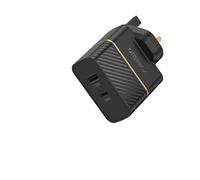 OtterBox UK Caricatore murale Doppia porta, 30W, USB-C PD 18W + USB-A 12W, carica Fast Charge per Smartphone e Tablet, resistente a cadute, robusto, ultra durevole, Nero