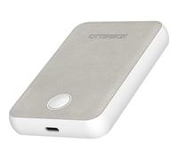 OtterBox Wireless Power Bank per MagSafe, batteria esterna portatile e sottile con cavo da USB-C a USB-C incluso, indicatore LED, 5000 mAh design durevole per iPhone, Bianco