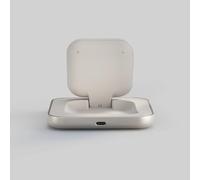 OtterBox Zens Magnetic Nightstand Wireless Charger (2026), MagSafe & Qi2 15W Wireless Charger per iPhone/AirPods, Adattatore da 20 W Incluso (EU/UK/US) Con Cavo da 1,5 m Integrato, Bianca