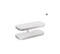 Zens Quattro Wireless Charger Pro 4, Adattatore Wireless MagSafe e Qi2 da 15 W per iPhone/AirPods, Adattatore da 65 W Incluso (EU/UK/US) Con Cavo da 1,5 m Integrato, Bianco