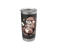 Otterly Good With Numbers Accountant CPA Pun Bicchiere termico in acciaio inox doppia parete