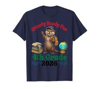Otterly Pronto per la Quarta elementare 2026 Studente lontra Back School Maglietta