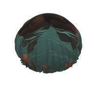Otters In Love Cuffia da doccia da donna riutilizzabile a doppio strato cuffia da bagno cuffia per capelli impermeabile fascia elastica da donna spa salone doccia cappelli per capelli