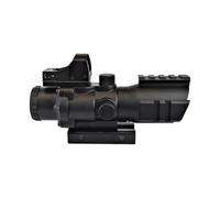 Ottica 4 x 32 + Red Dot reticolo Mil-Dot by JS-Tactical