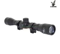 Ottica lente 4x32 attacco 11mm nero js-tactical (js-4x32l11)