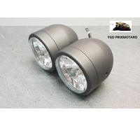 Ottico Faro Motocicletta Doppio Facon Speed Tripla Nero Suzuki