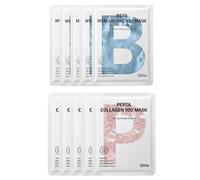 Ottie Beta Hyaluronic 100 Mask 5pcs + Pepta Collagen 100 Mask 5pcs Set