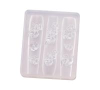 Ottieni bellissime unghie con stampo in silicone trasparente. Accessori professionali per design artistici creativi. Stencil per unghie floreali