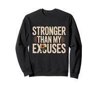 Ottieni Citazioni Motivate Motivational Stronger Than My Excuses Felpa
