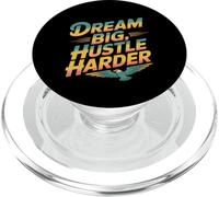 Ottieni citazioni motivate Sogno motivazionale Big Hustle Harder PopSockets PopGrip per MagSafe