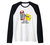 Ottieni gratitudine Divertente Gioco di Parole al Formaggio Maglia con Maniche Raglan
