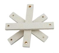 Ottieni la migliore potenza di arresto con 4 pastiglie freno per bici da palestra in lana o pelle bovina (4 cuscinetti in lana)