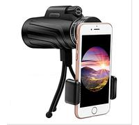 Ottieni un pratico telescopio monoculare 12x50 HD Oculare grande BAK4 FMC Binocolo con supporto per smartphone Treppiede Telescopio per avventure all'aria aperta