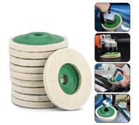 Ottimi risultati con kit tampone disco lucidatura smerigliatrice angolare lana 4