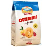 Ottimini alla Frutta Biscotti con Arancia, Limone e Ciliegie - Frollini Italiani per Colazione e Merenda per divella 350g