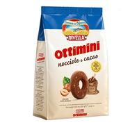 Ottimini Nocciole e Cacao Biscotti Frollini - Biscotti per Colazione e Merenda con Cacao e Nocciole, per divella 350g