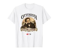 Ottimista Come Giacomo Leopardi Regalo Letterario Maglietta