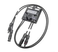 Ottimizzatore di potenza fotovoltaico da 650 W con modulo di livello MPPT, booster del pannello solare fino al 25%, efficienza 99,6%, spegnimento remoto IP68 per sistemi fotovoltaici, nero