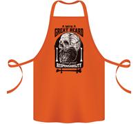 Ottimo Barba Arriva Responsabilità Teschio Cotone Grembiule 100% Biologico