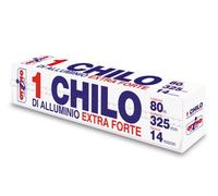 Ottimo Casidea | Rotolo Alluminio Professionale 1 Chilo EXTRA FORTE Extra Spessa Super Larghezza 32,5cm | Lunghezza 80 Metri | con Seghetto Integrato