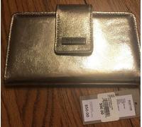 Ottimo Kenneth Cole Reaction Donna Whitney Portafoglio Organizer - Oro - Nuovo