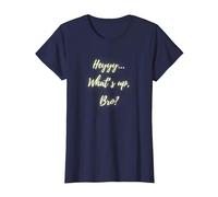 Ottimo Regalo KPOP Hey Whats What's Up Bro Maglietta, Donna, Navy, XXL