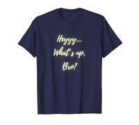 Ottimo Regalo KPOP Hey Whats What's Up Bro Maglietta, Uomo, Navy, 5XL