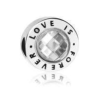 Ottimo regalo per la mamma a forma di cuore Love is Forever Nanna Dio Madre fai da te perline braccialetto fai da te gioielli da donna alla moda con bello