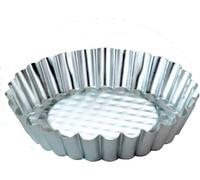 Ottinetti Stampo per Dolci Crostatina in Alluminio Set 4 Pezzi 10 cm Argento