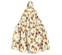 OTTKGGA A Brood Of Chickens Mantello con Cappuccio Adulto Decorazione Partito Vestaglia Strega Vampiri Halloween Natale Cosplay Costume