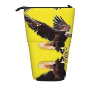 OTTKGGA an Eagle - Astuccio telescopico con cerniera, portatile, per scuola, ufficio, studente, Nero , Taglia unica