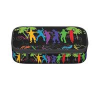 OTTKGGA Astratto Persone Grande Capacità Cerniera Astuccio Cancelleria Organizzatore Trucco Borsa per la Scuola Uff, Nero , Taglia unica, Valigia