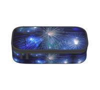 OTTKGGA Astuccio per matite con cerniera di grande capacità, per Capodanno, organizer per cancelleria, borsa per il trucco, per scuola, ufficio, viaggi, Nero , Taglia unica, Valigia