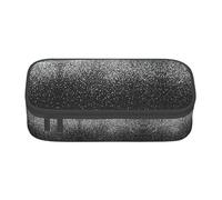 OTTKGGA Astuccio per matite e cancelleria con glitter, grande capacità, con glitter, per scuola, ufficio, viaggi, Nero , Taglia unica, Valigia