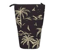 OTTKGGA Astuccio telescopico a forma di palma, con cerniera, portatile, per scuola, ufficio, studente, Nero , Taglia unica