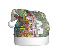 OTTKGGA Austin Texas - Cappello natalizio per adulti, in peluche, decorativo, morbido, non scolorisce, decorazione per feste e Capodanno