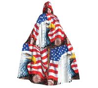 OTTKGGA Bald Eagle Mantello con Cappuccio Adulto Cosplay Costumi Vestaglia Partito Carnevale Masquerade Misteriosi Vampiri Strega