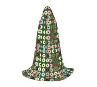 OTTKGGA Bella torta floreale con cappuccio mantello per adolescenti Cosplay veste strega vampiri triste mietitore costume festa in maschera