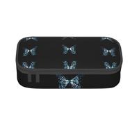 OTTKGGA Butterfly X Ray Grande Capacità Cerniera Astuccio Cancelleria Organizer Makeup Bag per Scuola Ufficio Viaggi, Nero , Taglia unica, Valigia