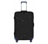 OTTKGGA Copertura per valigia, con glitter, elastica, antigraffio, adatta per bagagli da 45,7 a 81,7 cm, colore: nero, bianco, XL