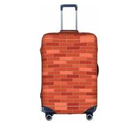 OTTKGGA Copertura per valigie con texture a muro di mattoni rossi, protezione elastica antigraffio da viaggio essenziale per bagagli da 45,7 a 81,7 cm, bianco, XL