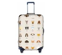 OTTKGGA Copertura per valigie per cani di razza di cani, protezione elastica antigraffio da viaggio essenziale per bagagli da 45,7 a 81,7 cm, bianco, S