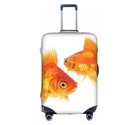 OTTKGGA Cute Goldfish - Copertura per valigia, elastica, antigraffio, adatta per bagagli da 45-81 cm, bianco, XL